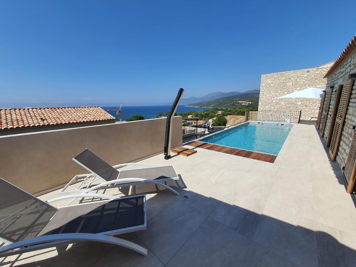 St-Florent Appartement Neuf Vue Mer Panoramique Piscine 4 Chambres - Mor401 Saint-Florent  Exterior foto